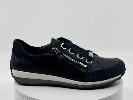 Derby 44587 marine cuir - ARA