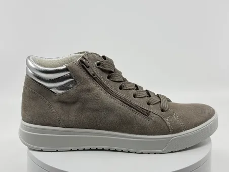 Sneakers 50018 beige argent nubuck - ARA
