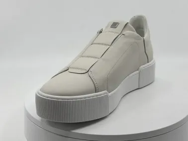 Baskets beige en cuir HÔGL I FRANCEL Chaussurs