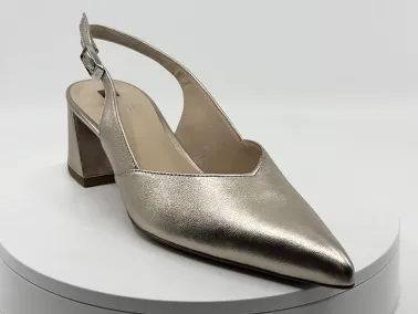 Escarpins en cuir doré HÔGL I FRANCEL Chaussures