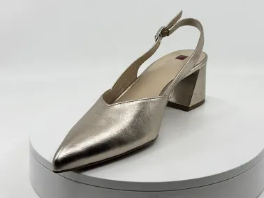 Escarpins en cuir doré HÔGL I FRANCEL Chaussures