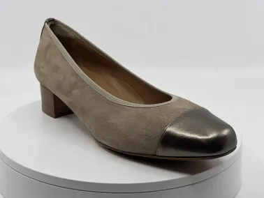 Ballerines beige cuir VITULLI - FRANCEL Chaussures
