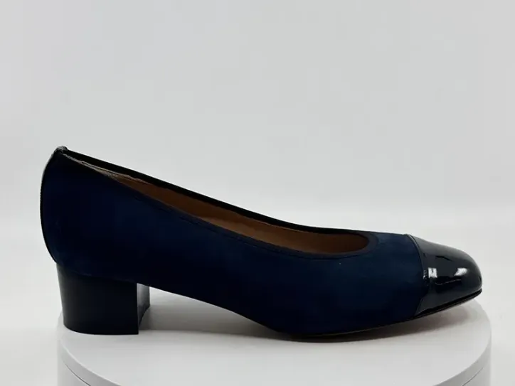 Ballerines 34613 marine cuir femme - Vitulli