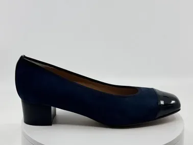 Ballerines 34613 marine cuir femme - Vitulli