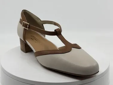 Salomé 34614 beige  cuir VITULLI - FRANCEL Chaussures