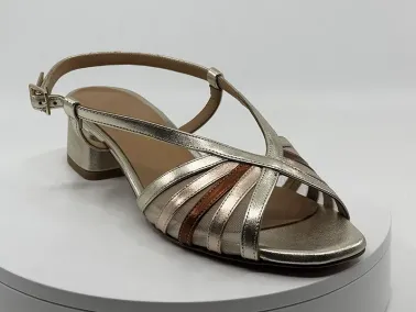 Sandales 34706 doré cuir VITULLI I FRANCEL Chaussures
