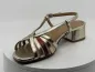 Sandales 34706 doré cuir