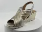 Sandales 34762 blanc doré cuir