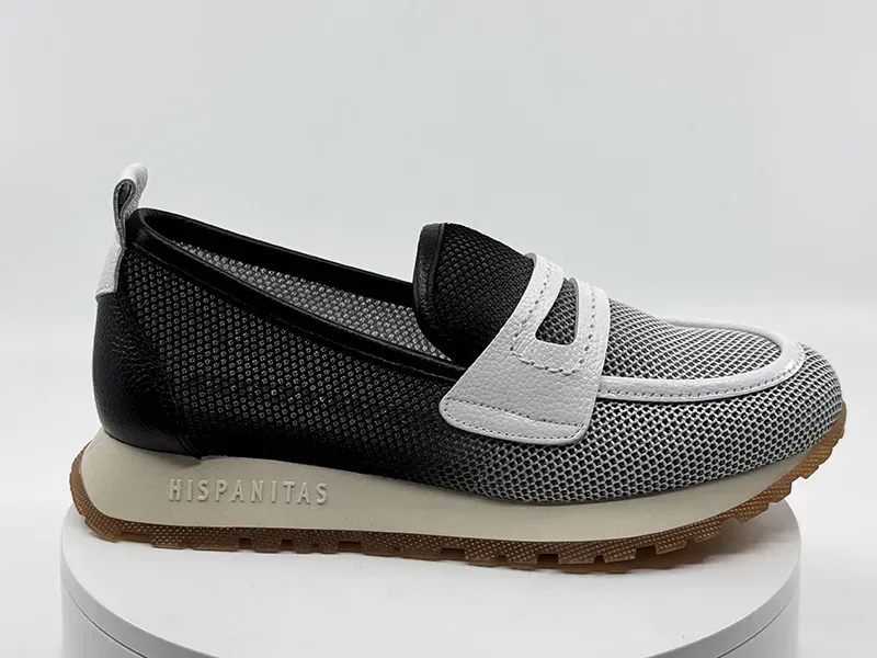 Mocassins hv254043 Noir Blanc - HISPANITAS