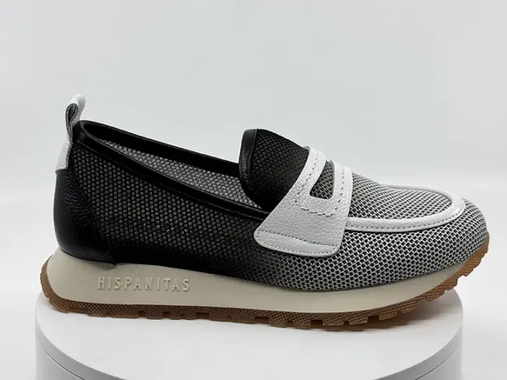 Mocassins hv254043 Noir Blanc - HISPANITAS