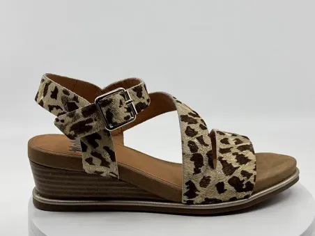 Sandales Noala Beige Léopard - MAMZELLE