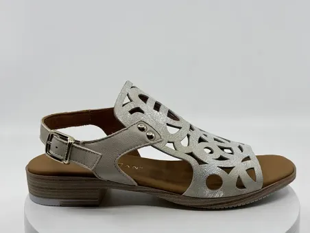 Sandales 9-716 Beige / Argent - PAULA URBAN