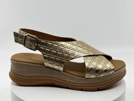 Sandales 24-774 Doré cuir - PAULA URBAN