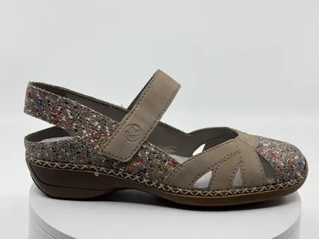 Sandales 41352 Beige nubuck - rieker