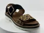 Sandales 21003 noir leopard velours