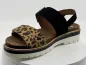 Sandales 21003 noir leopard velours
