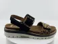 Sandales 21003 noir leopard velours