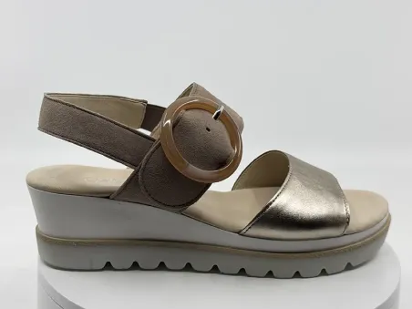Sandales 64645 Taupe nubuck - Gabor