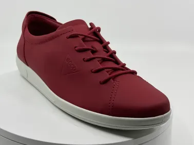 Baskets Rouge 206583 cuir chez FRANCEL Chaussures