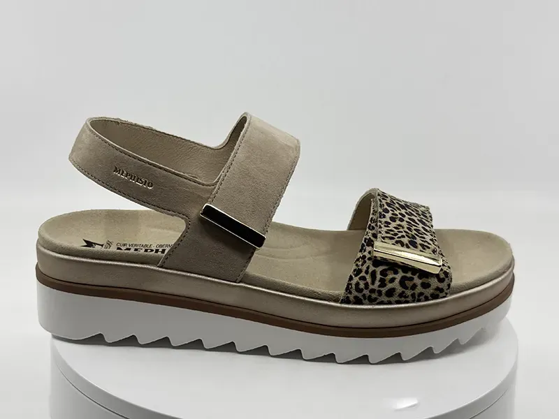 Sandales Dominica Beige léopard MEPHISTO