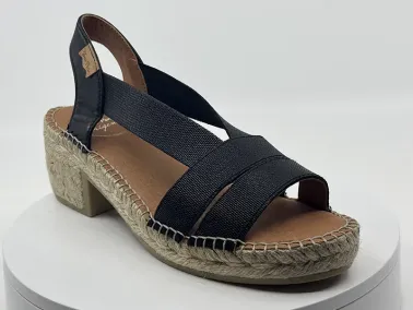 Espadrilles Dama noir Tony PONS chez FRANCEL Chaussures