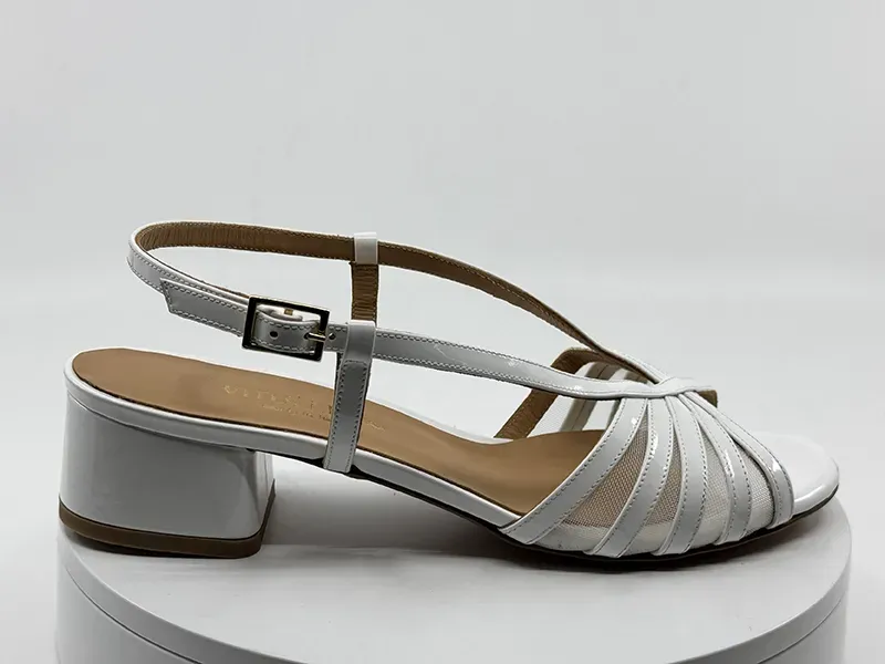 Sandales 34706 blanche cuir
