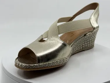 Sandales 34808 Doré Beige VITULLI I FRANCEL Chaussures