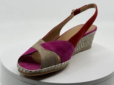 Sandales 34801 Fuschia Beige VITULLI I FRANCEL Chaussures