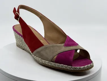 Sandales 34801 Fuschia Beige VITULLI I FRANCEL Chaussures