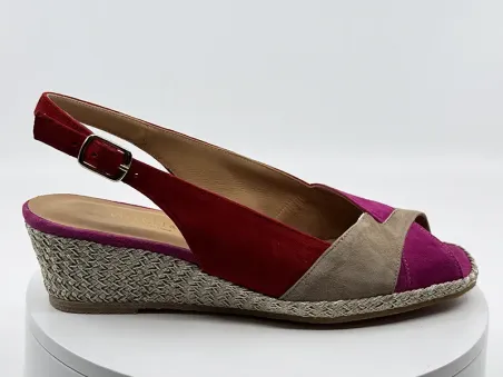 Sandales 34801 Fuschia Beige - vitulli