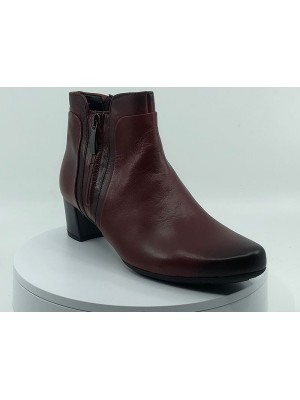 Boots Cuir rouge