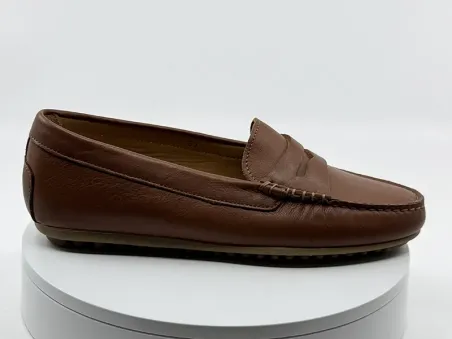 Mocassins Genova Cognac cuir -mastrodomenico