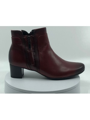 Boots Cuir rouge