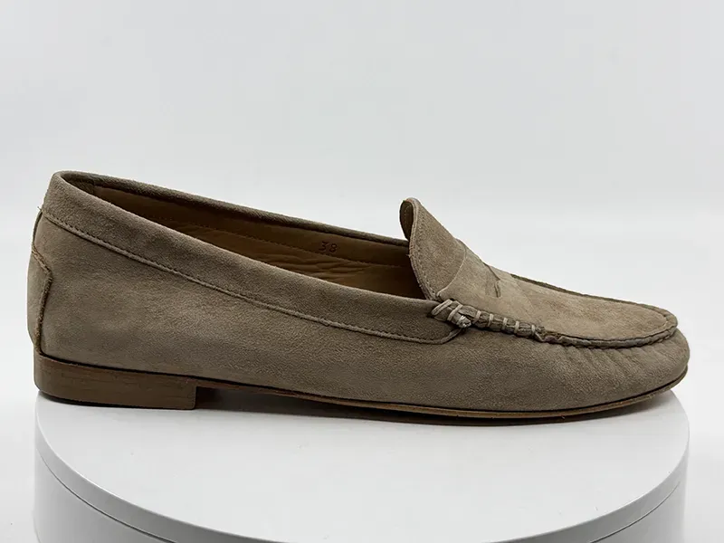Mocassins Genova sable nubuck - mastrodomenico