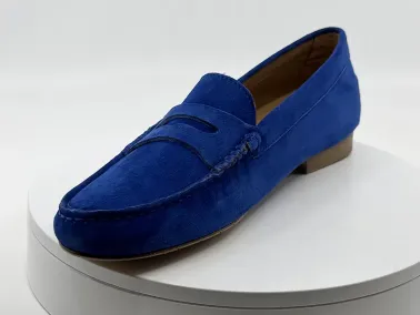 Mocassins Genova bleu électrique   I FRANCEL Chaussures