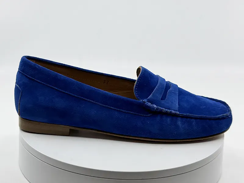 Mocassins Genova bleu électrique - mastrodomenico