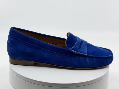 Mocassins Genova bleu électrique - mastrodomenico
