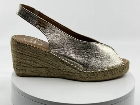 Espadrilles Laila platine cuir - Tony PONS