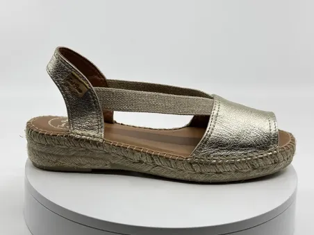 Espadrilles Etna platine cuir - Tony PONS
