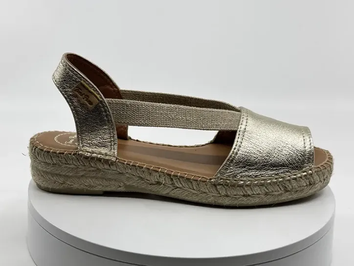 Espadrilles Etna platine cuir - Tony PONS