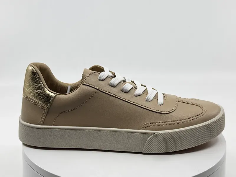 Sneakers 90000 blanc camel or - GREIGE