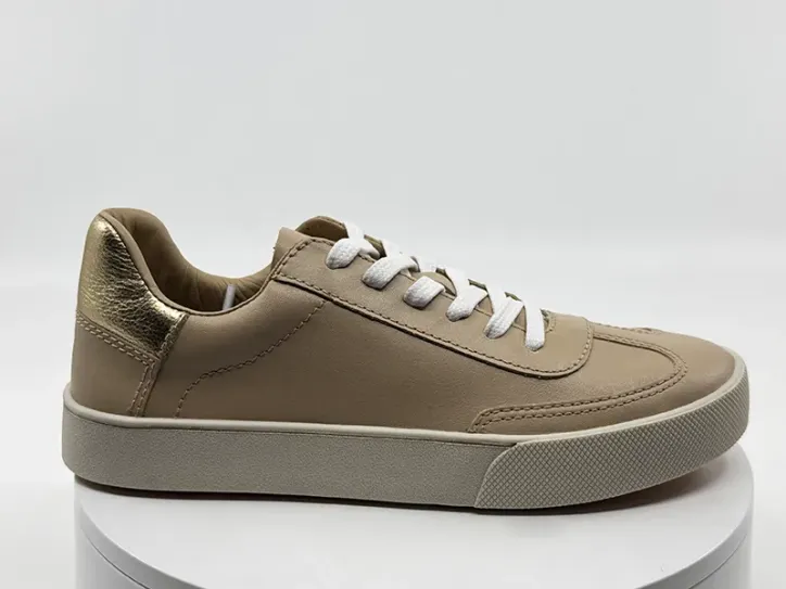 Sneakers 90000 blanc camel or - GREIGE
