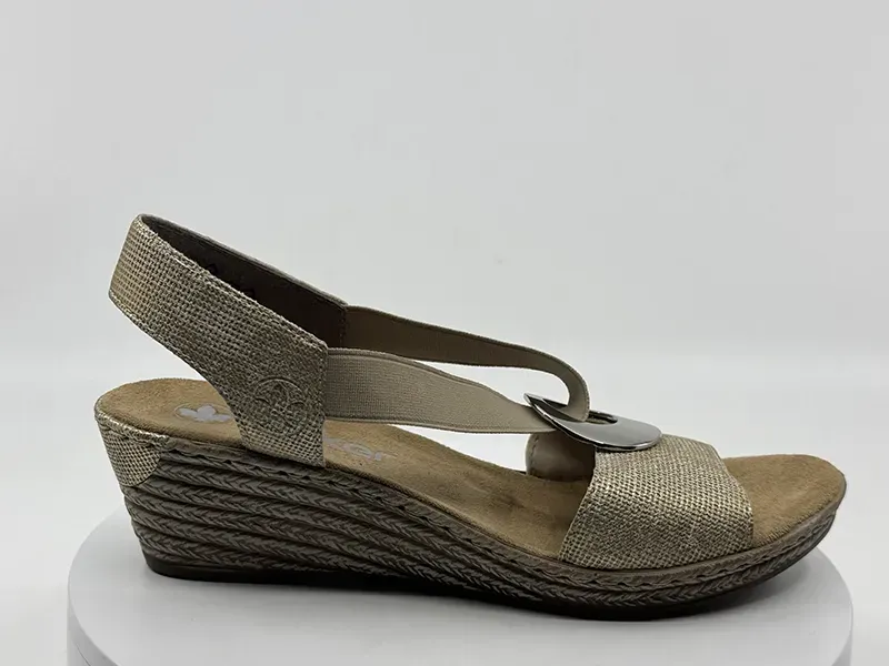 Sandales 624h6 Beige/Dorée
