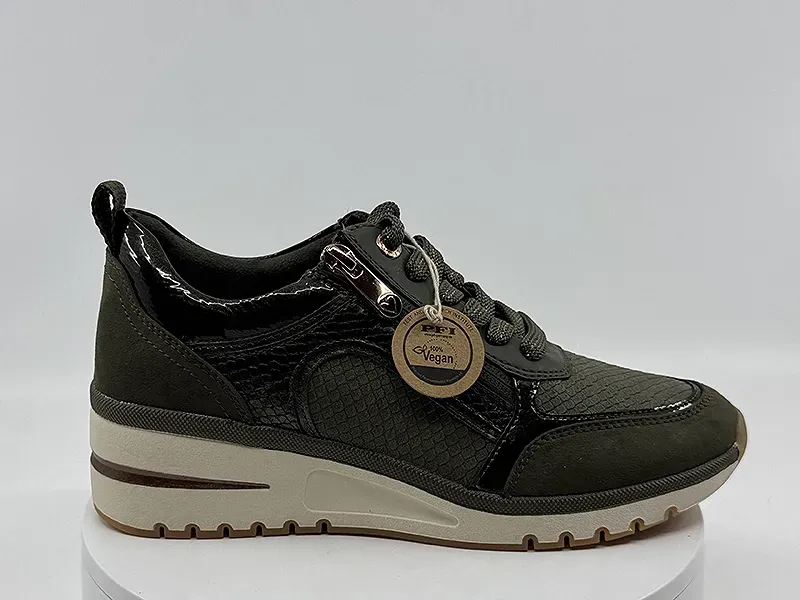 Sneakers 23767 kaki Vernis