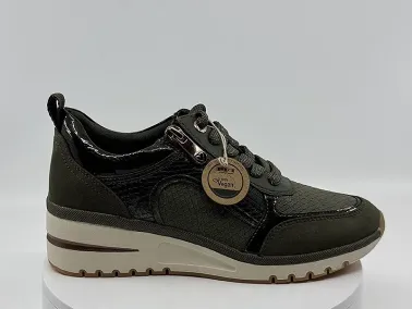 Sneakers 23767 kaki Vernis