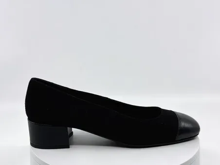Ballerines Riviera Noir nubuck REQINS