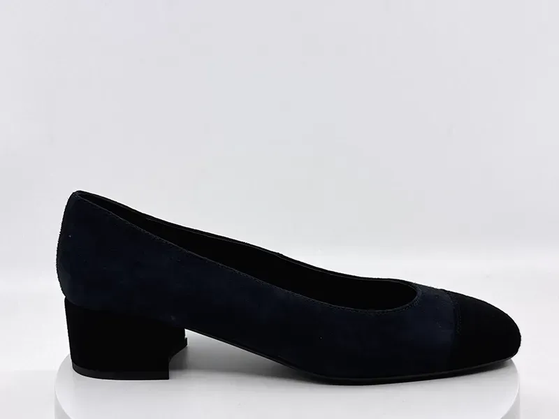 Ballerines Riviera Marine/Noir  REQINS