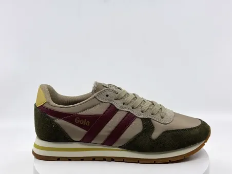 Sneakers Daytona Terre/Kaki/Cerise - GOLA